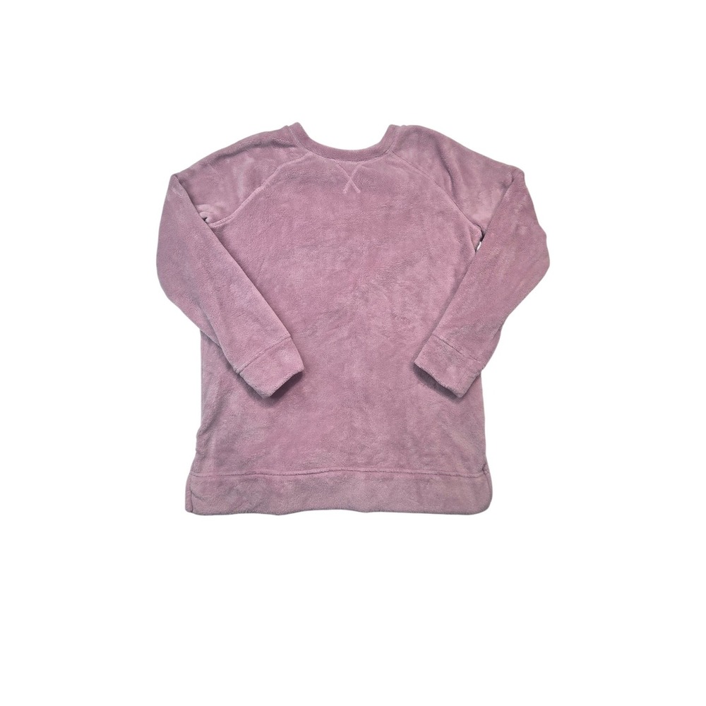 32 Degrees Heat Sleepwear Top Womens M Purple Plush Fleece Long Sleeve Pullover